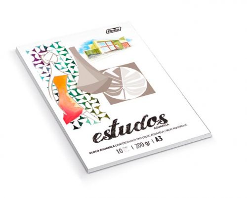 BLOCO ESTUDOS AGUARELA A3 200gr - 10fls , FIRMO , 77519 , 5601645303188